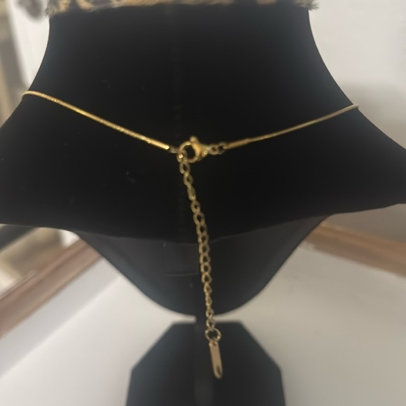 HEARTS NECKLACE, 18K GOLD PLATED STEEL - Picture 4 of 4